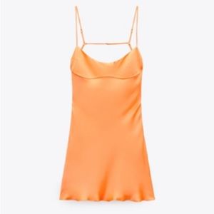 Zara satin mini dress